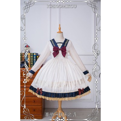 Ichigo Mikou Poetry of River Seine High Waist One Piece II(Reservation/3 Colours/Full Payment Without Shipping)